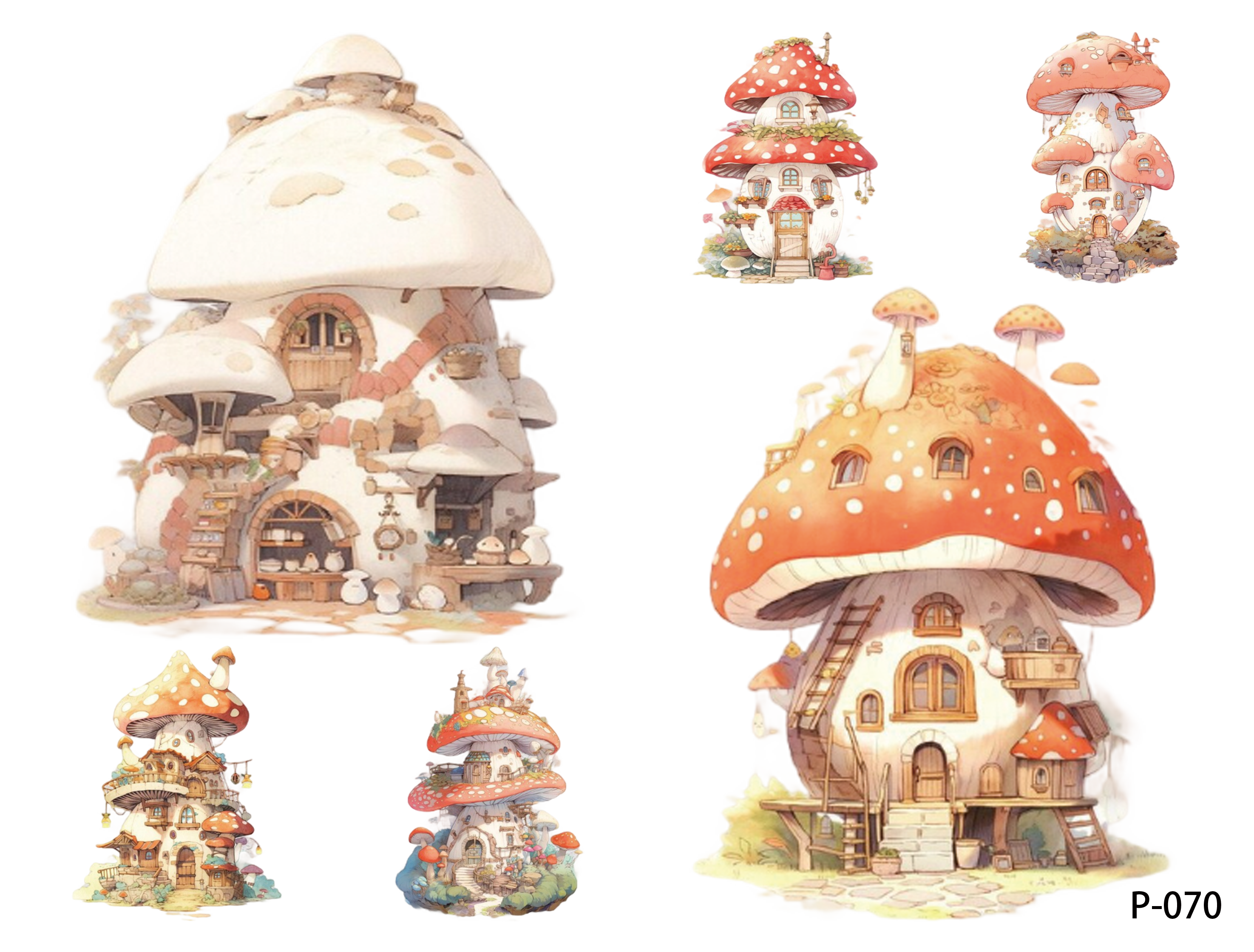 3D embossed stickers (B5 size, 12.5cm*9.5cm)