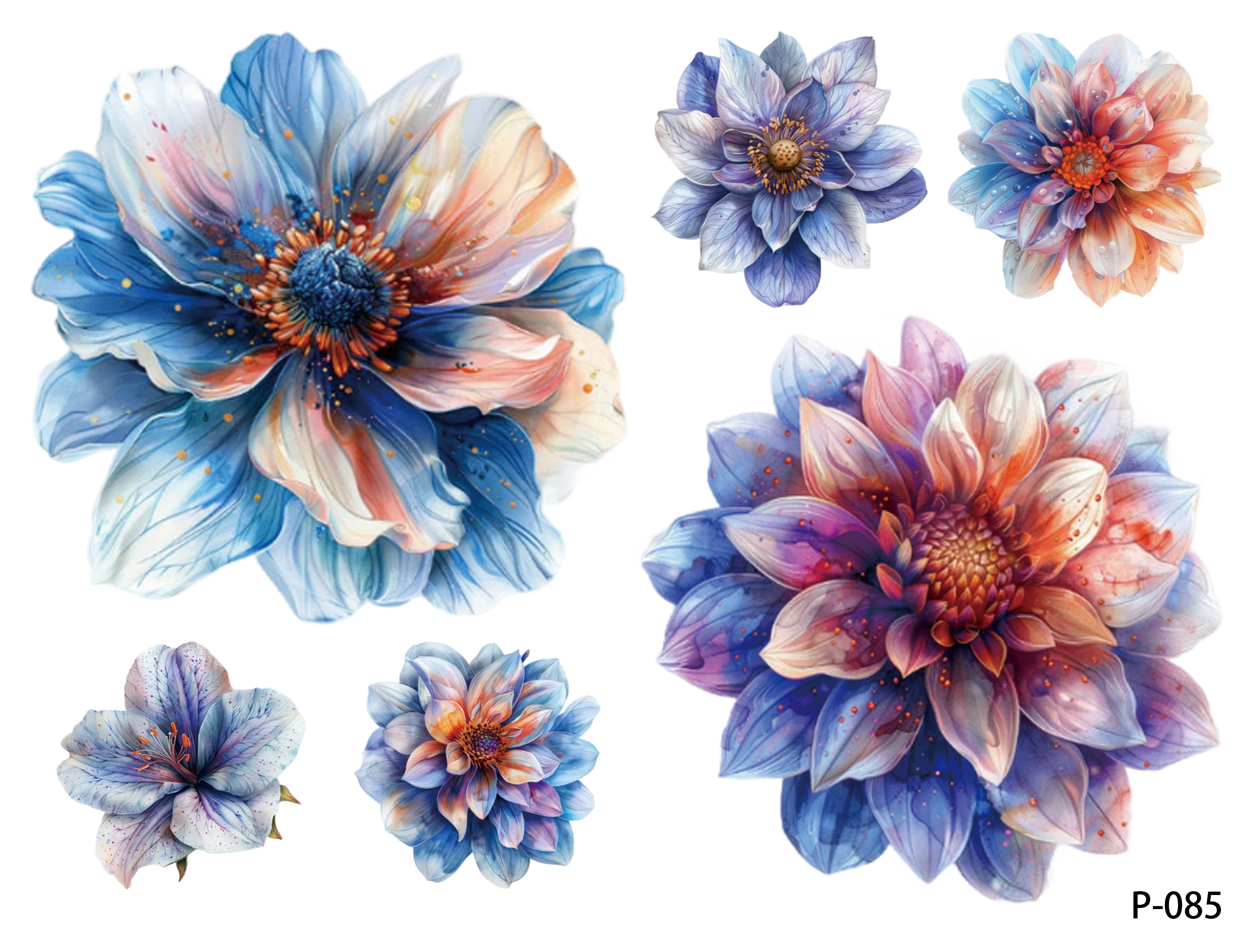 3D embossed stickers (B5 size, 12.5cm*9.5cm)
