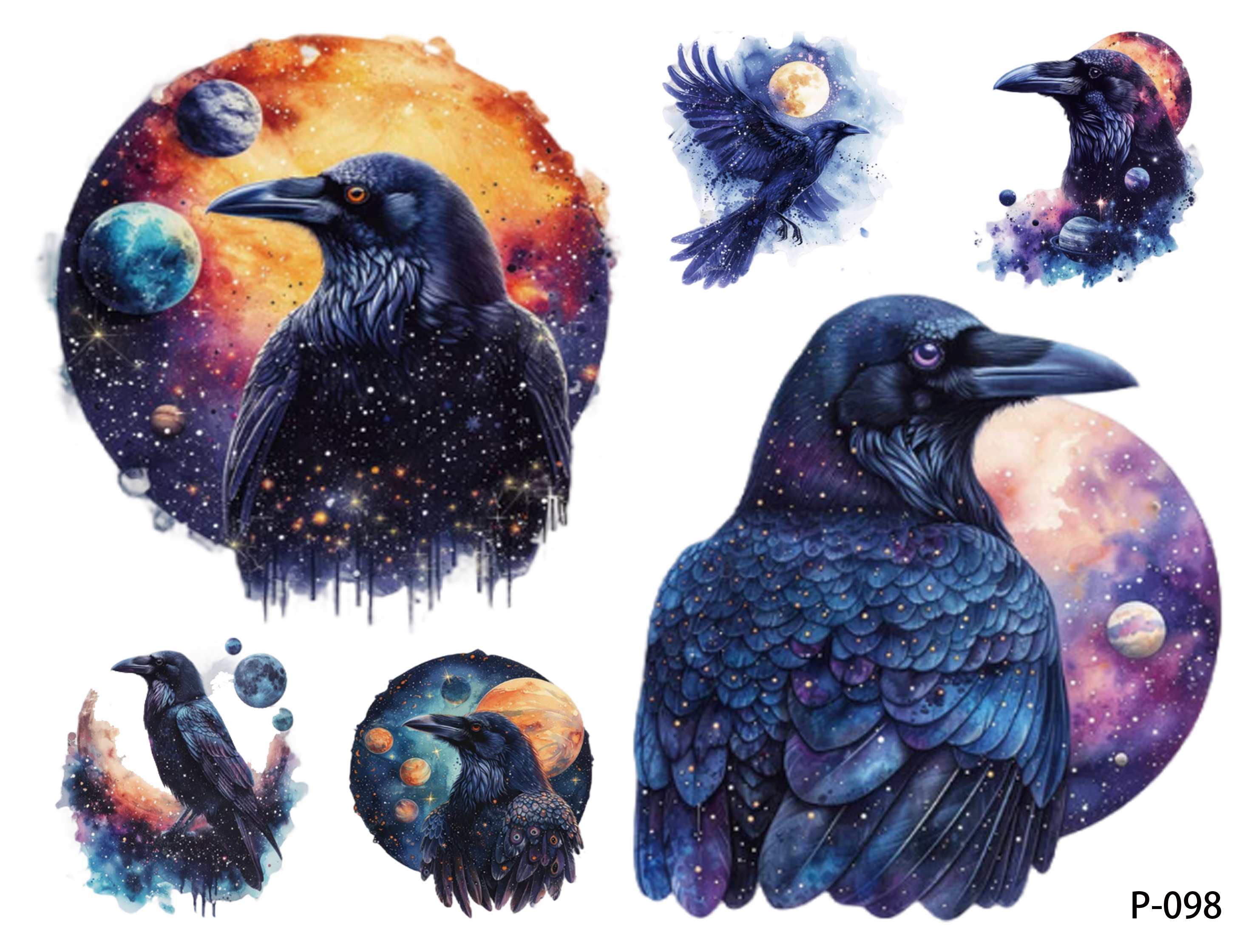 3D embossed stickers (B5 size, 12.5cm*9.5cm)