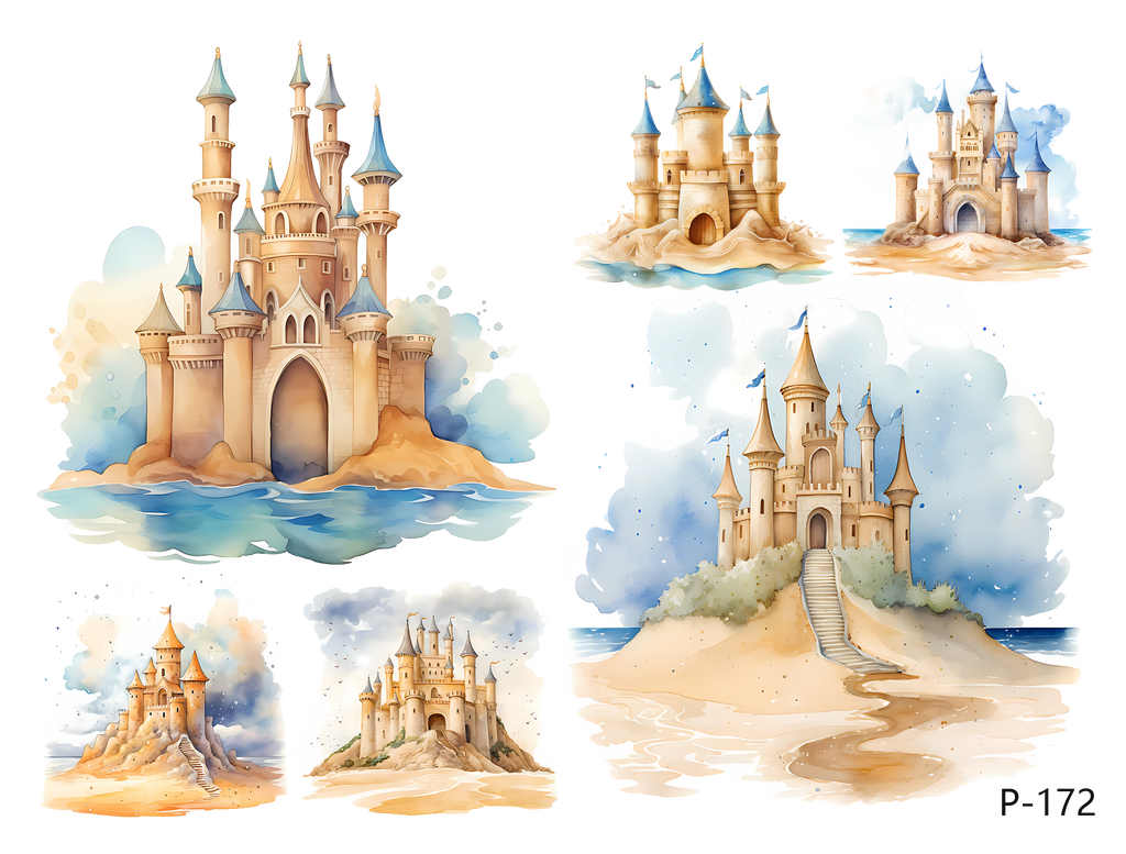 3D embossed stickers (B5 size, 12.5cm*9.5cm)