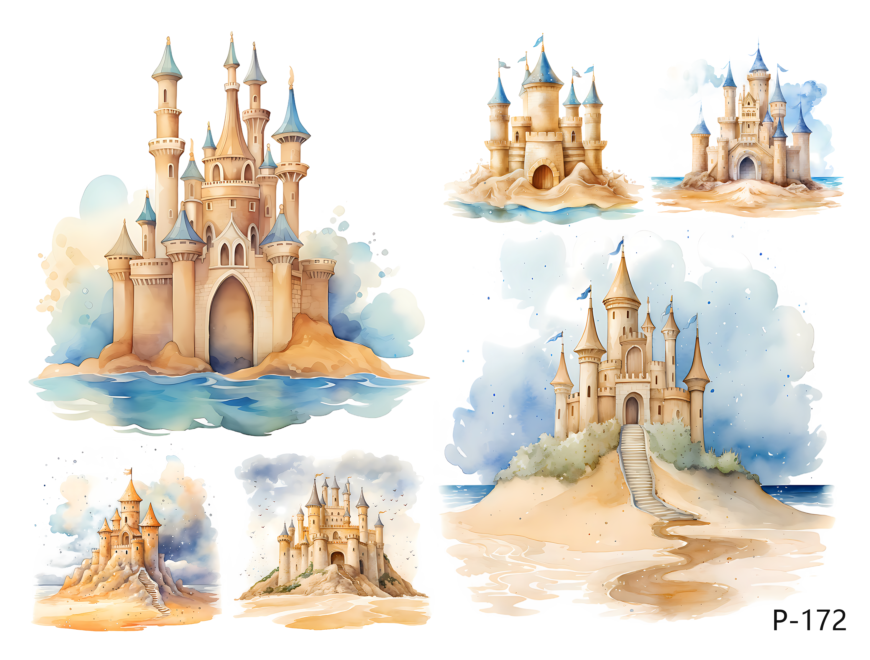 3D embossed stickers (B5 size, 12.5cm*9.5cm)