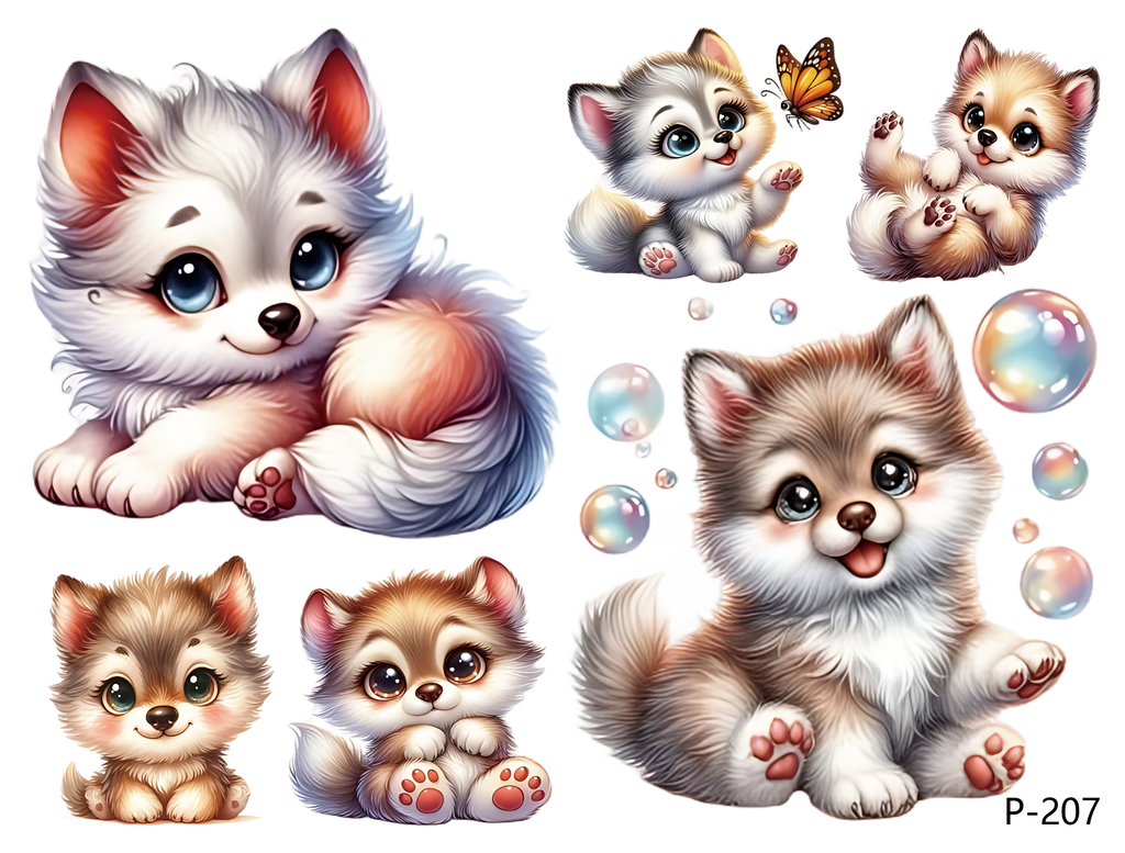 3D embossed stickers (B5 size, 12.5cm*9.5cm)