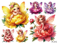 3D embossed stickers (B5 size, 12.5cm*9.5cm)