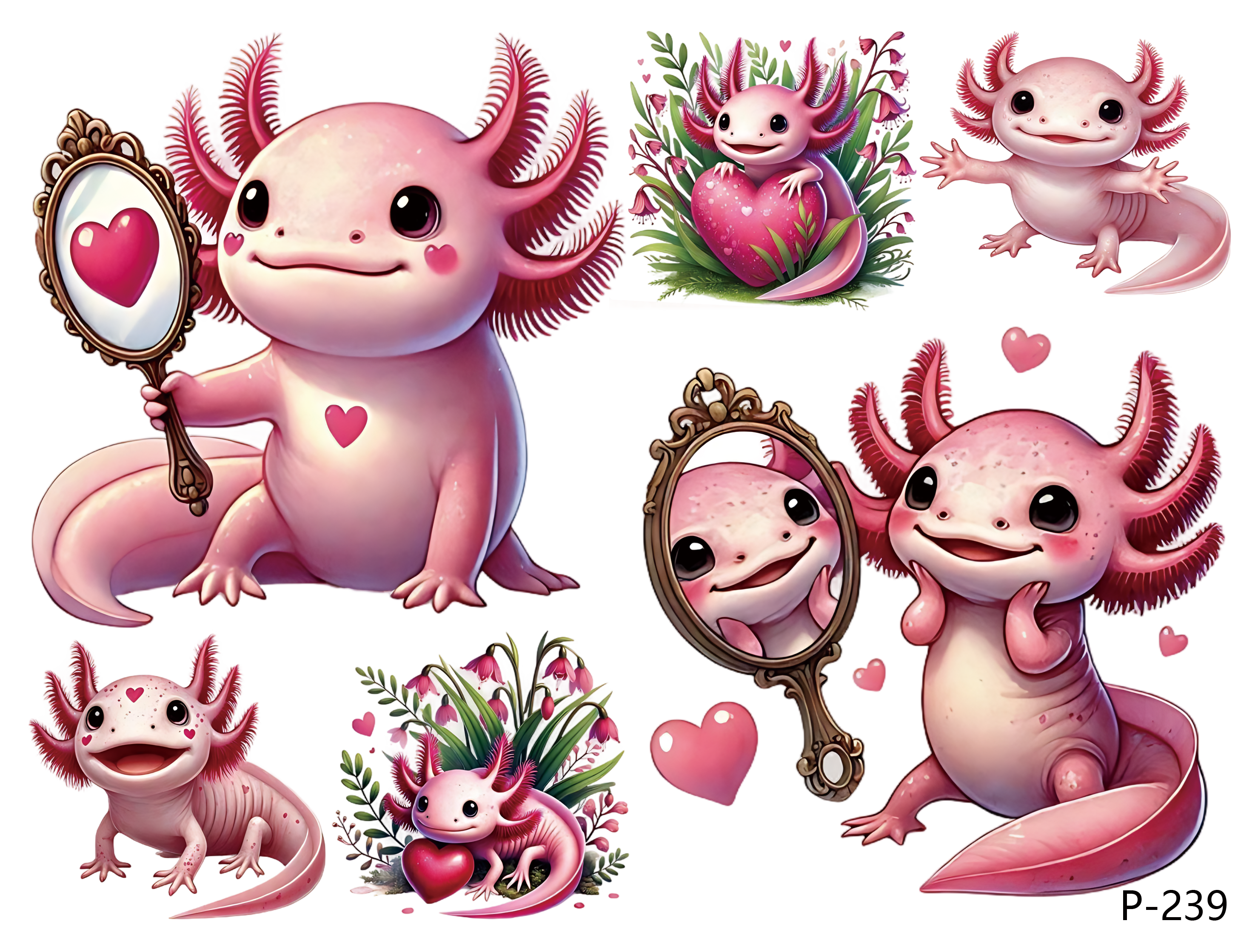 3D embossed stickers (B5 size, 12.5cm*9.5cm)