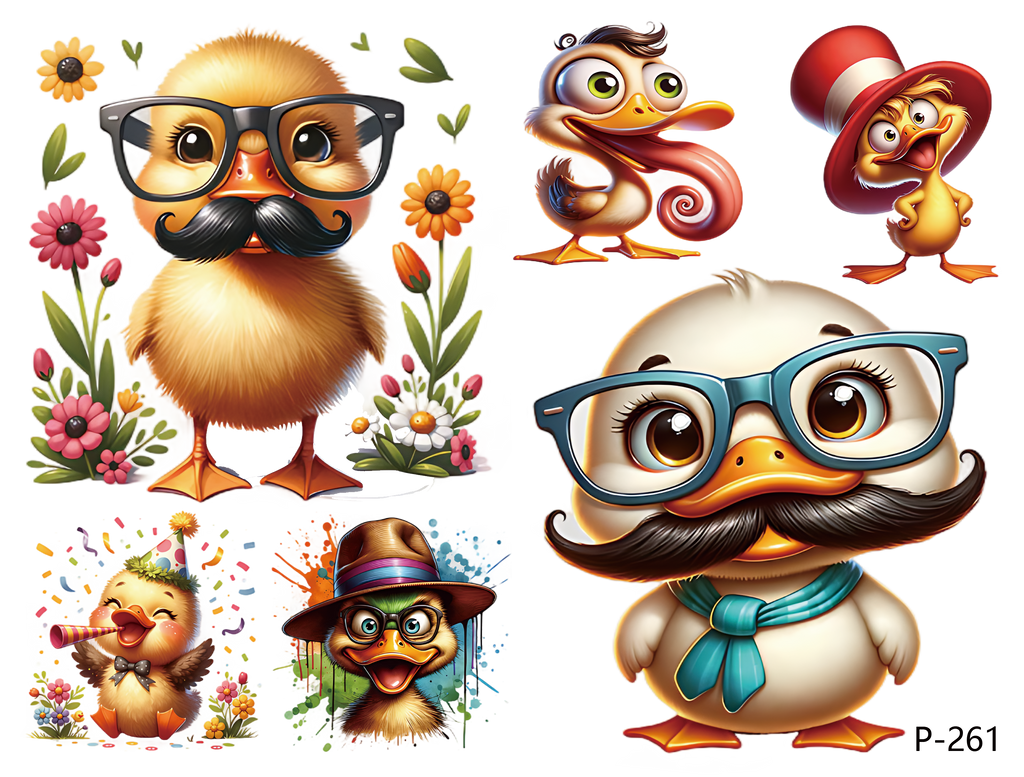 3D embossed stickers (B5 size, 12.5cm*9.5cm)