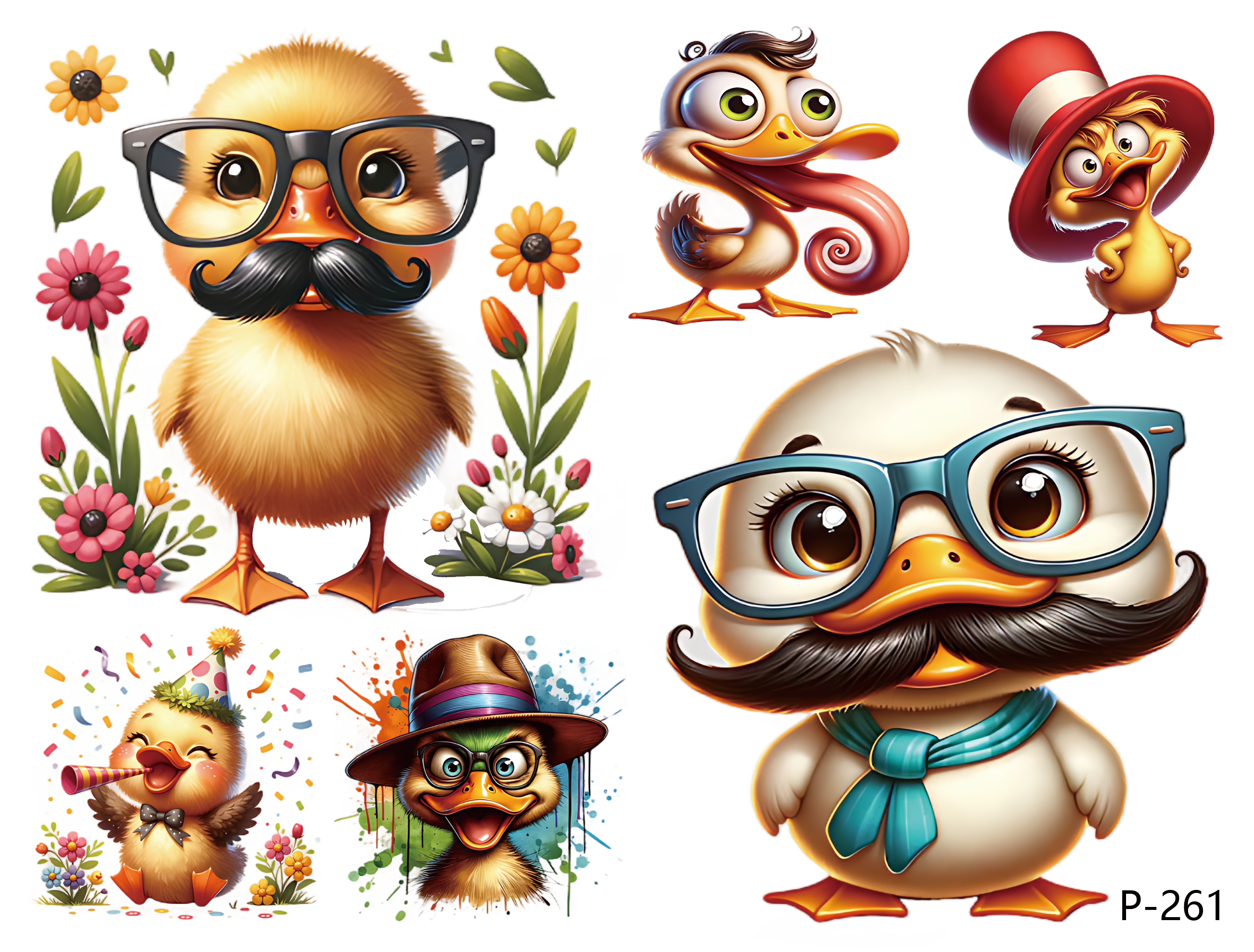 3D embossed stickers (B5 size, 12.5cm*9.5cm)