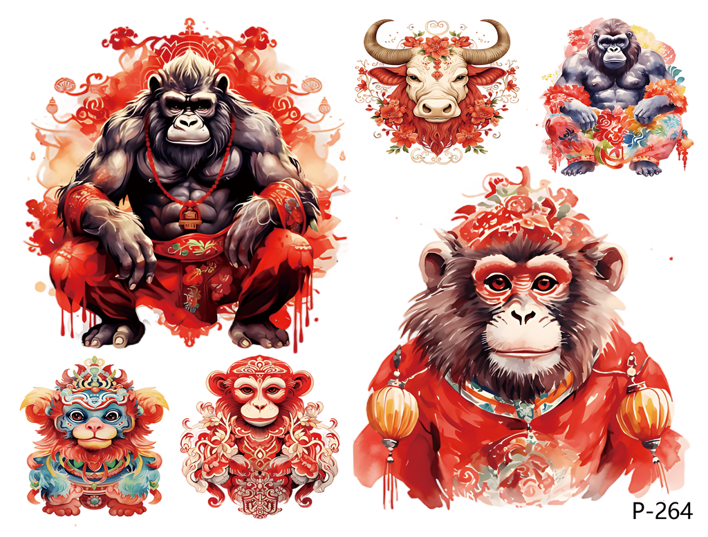 3D embossed stickers (B5 size, 12.5cm*9.5cm)