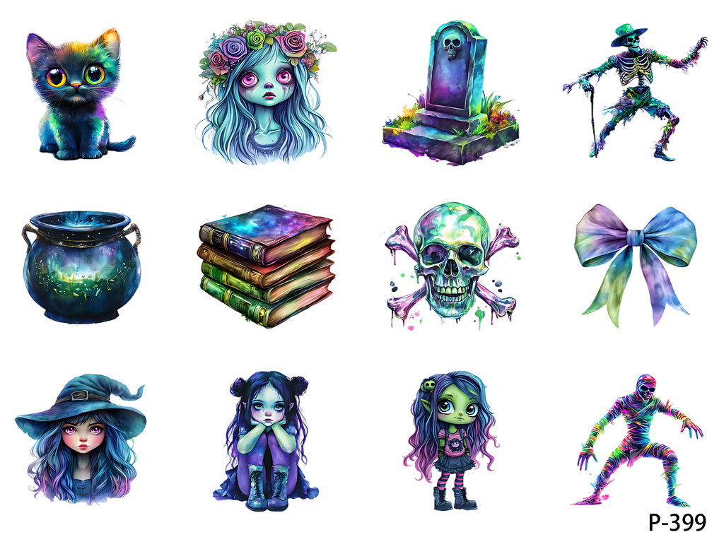 3D embossed stickers (B5 size, 12.5cm*9.5cm)