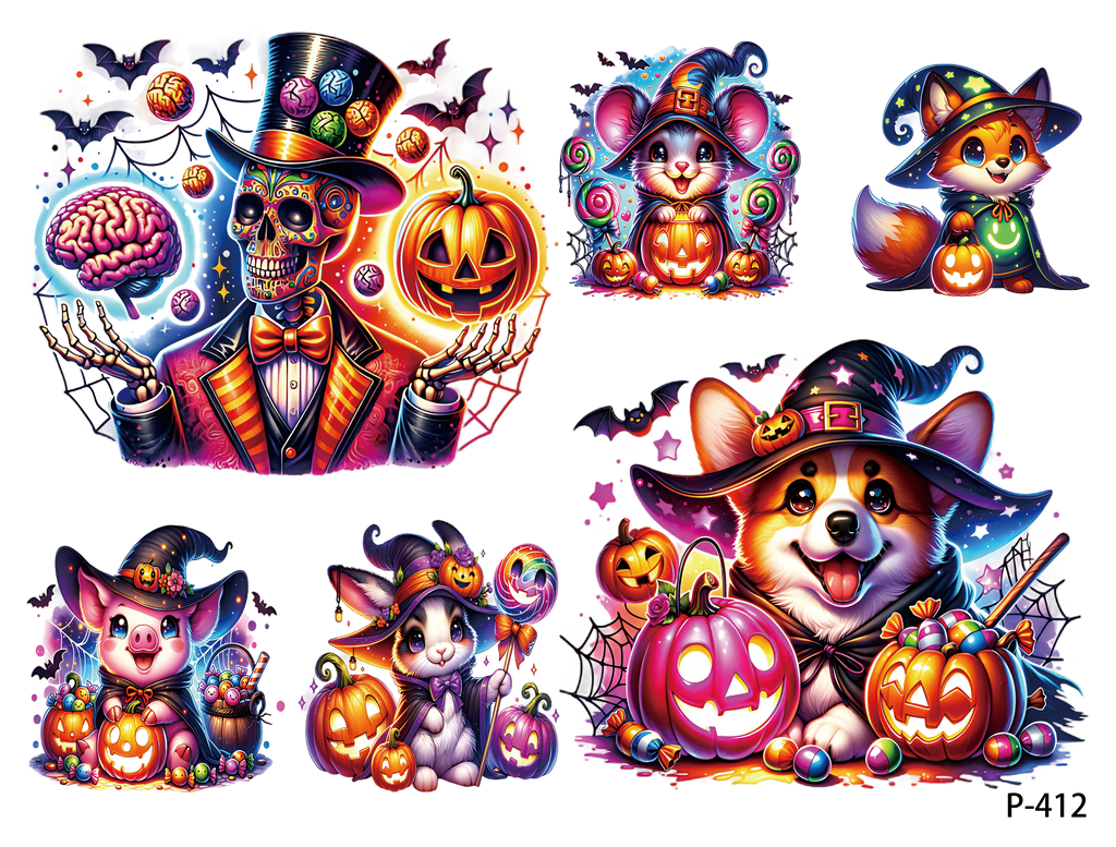 3D embossed stickers (B5 size, 12.5cm*9.5cm)