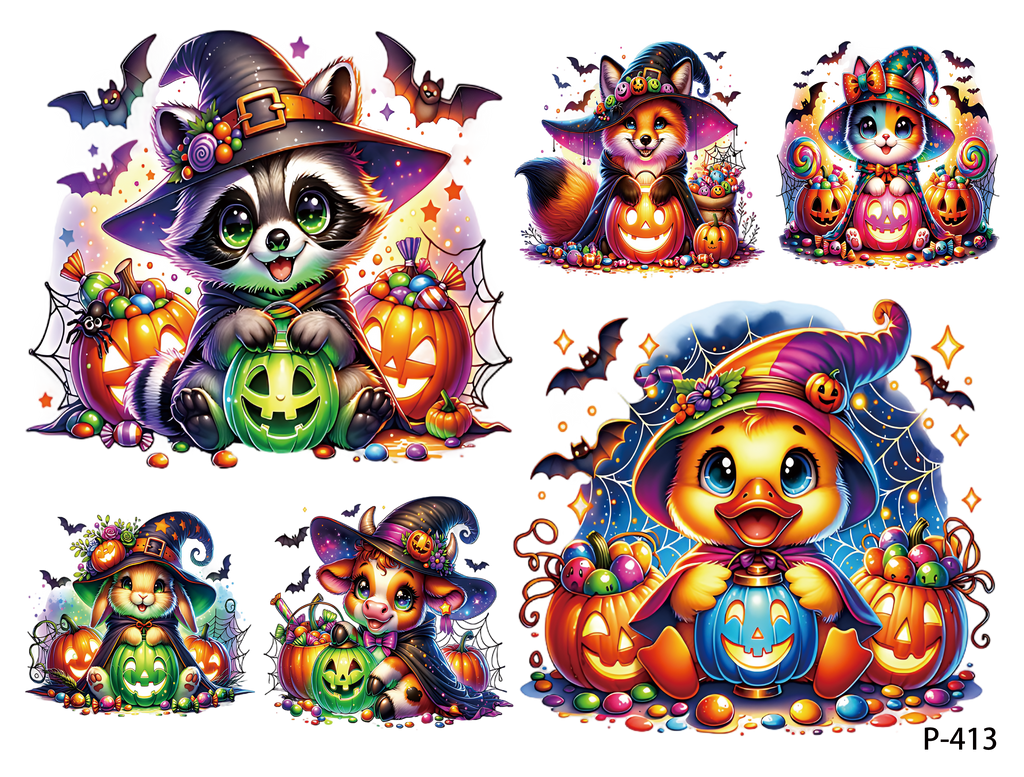 3D embossed stickers (B5 size, 12.5cm*9.5cm)