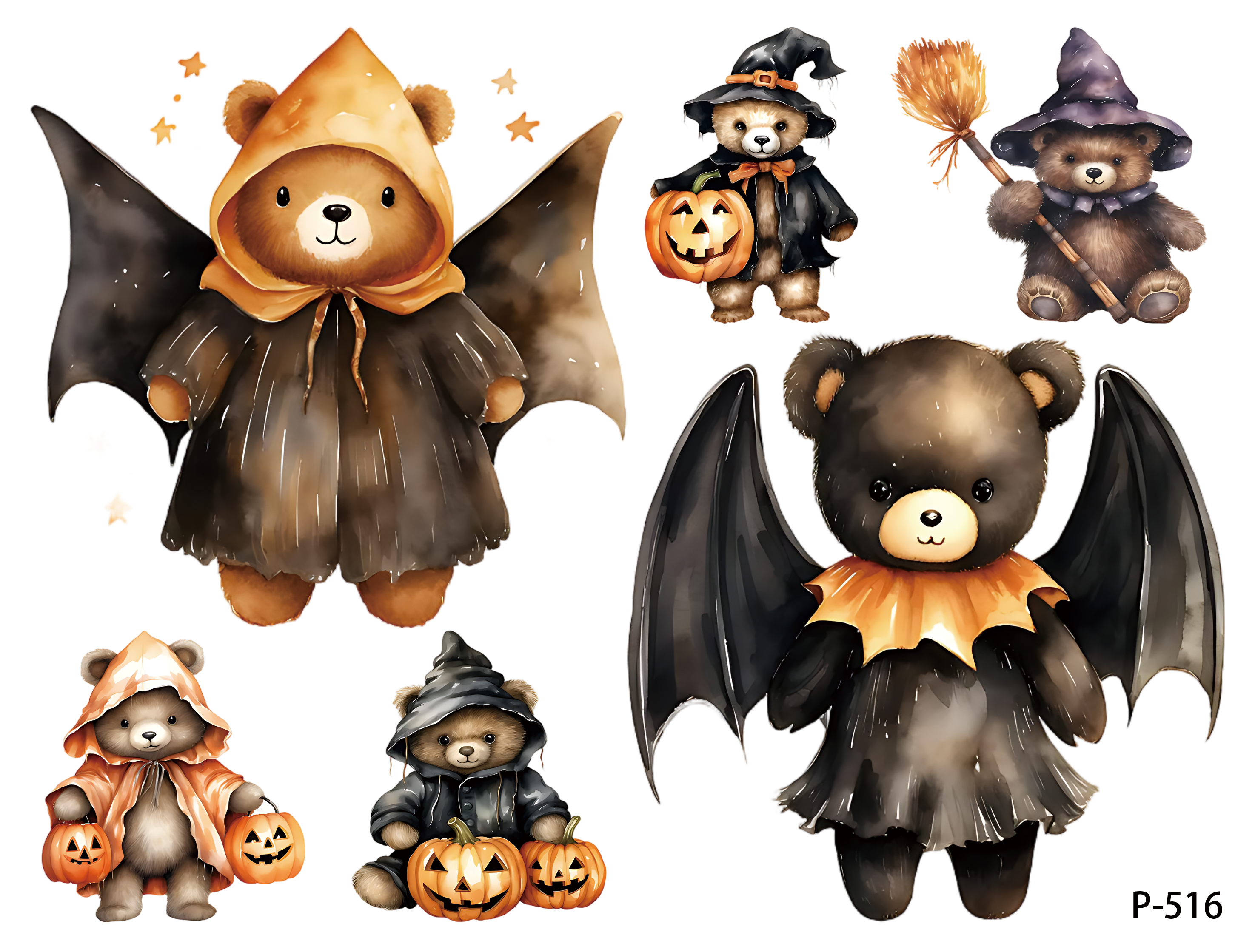 3D embossed stickers (B5 size, 12.5cm*9.5cm)