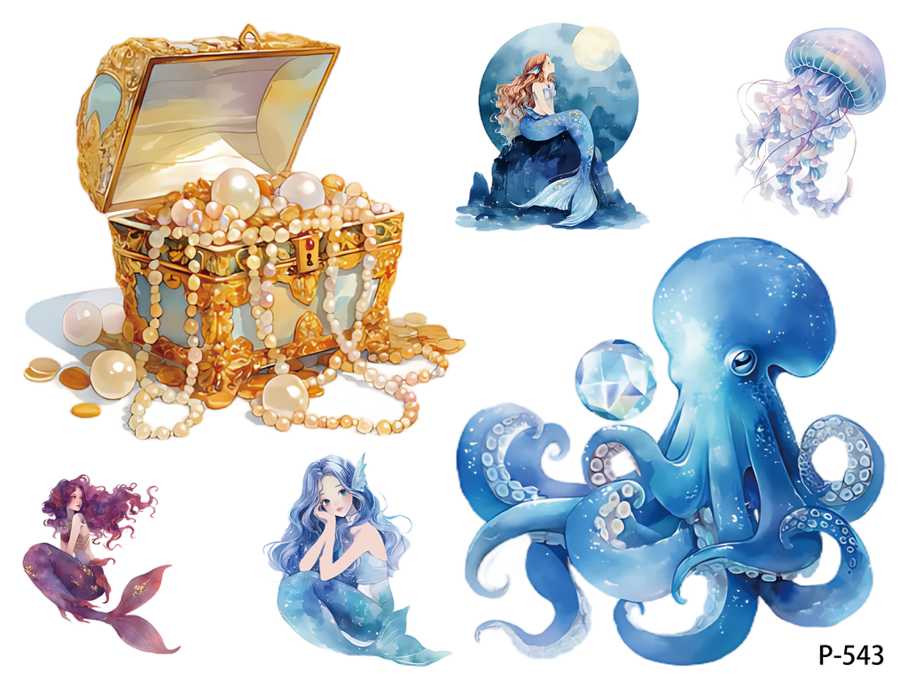 3D embossed stickers (B5 size, 12.5cm*9.5cm)
