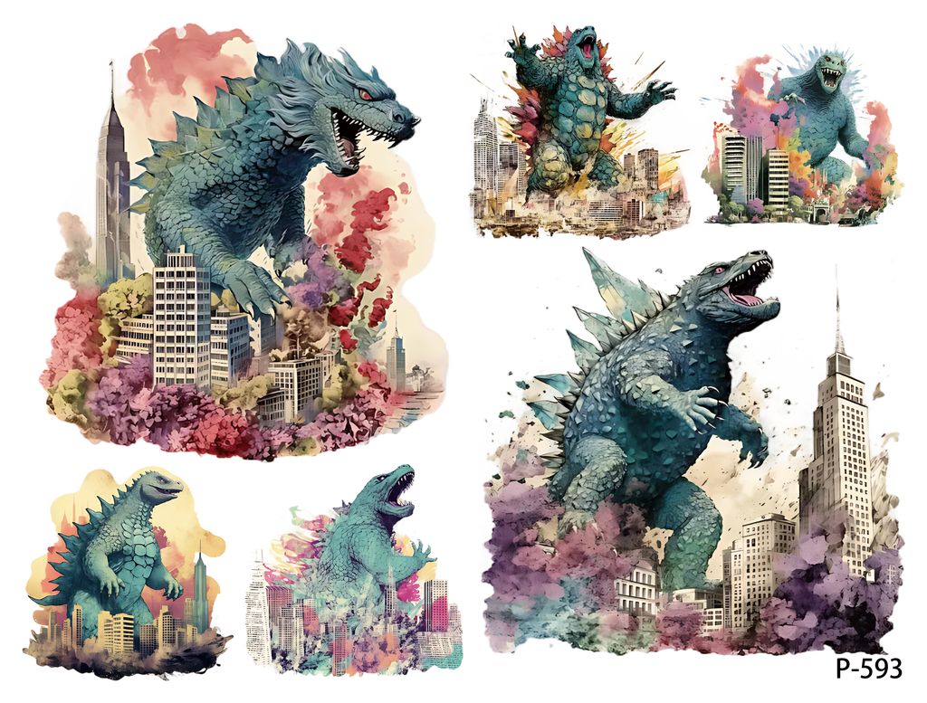 3D embossed stickers (B5 size, 12.5cm*9.5cm)