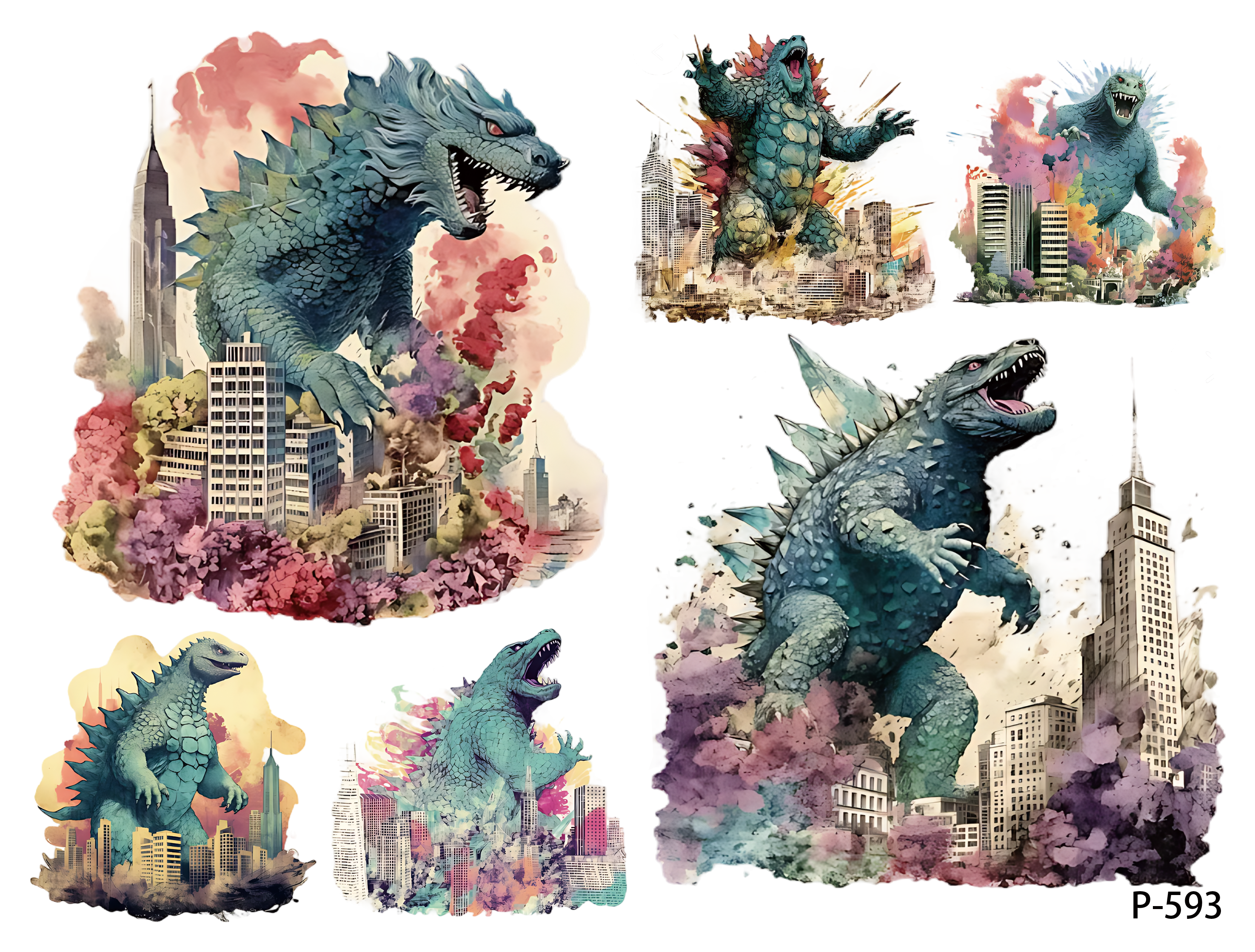 3D embossed stickers (B5 size, 12.5cm*9.5cm)